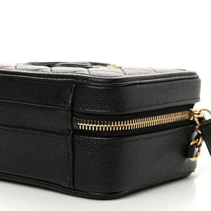 Chanel Caviar Quilted Small CC Filigree Vanity Case Black 10 of 14