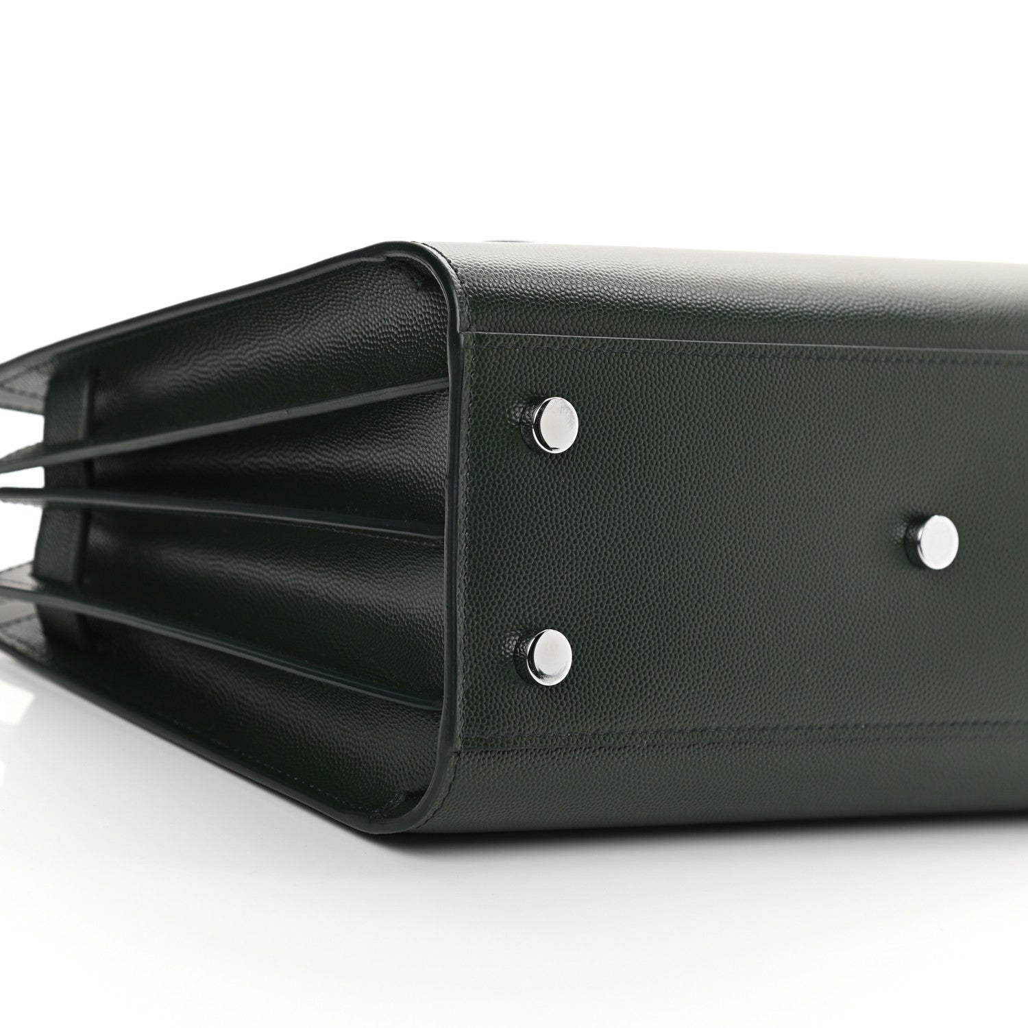 Saint Laurent Grained Calfskin Baby Sac De Jour Dark Pine 9 of 14