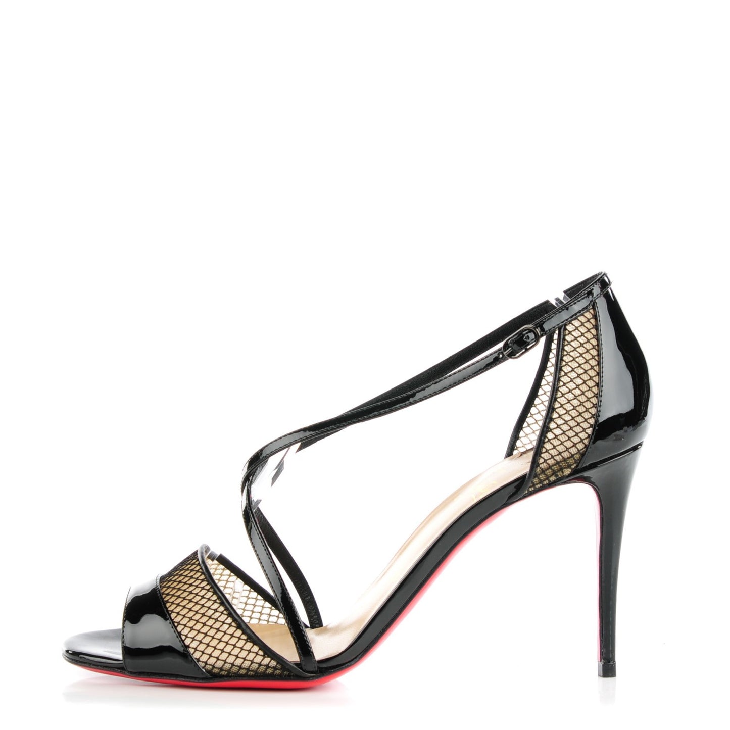 Patent Mesh Silkova 100 Sandals 39 Black