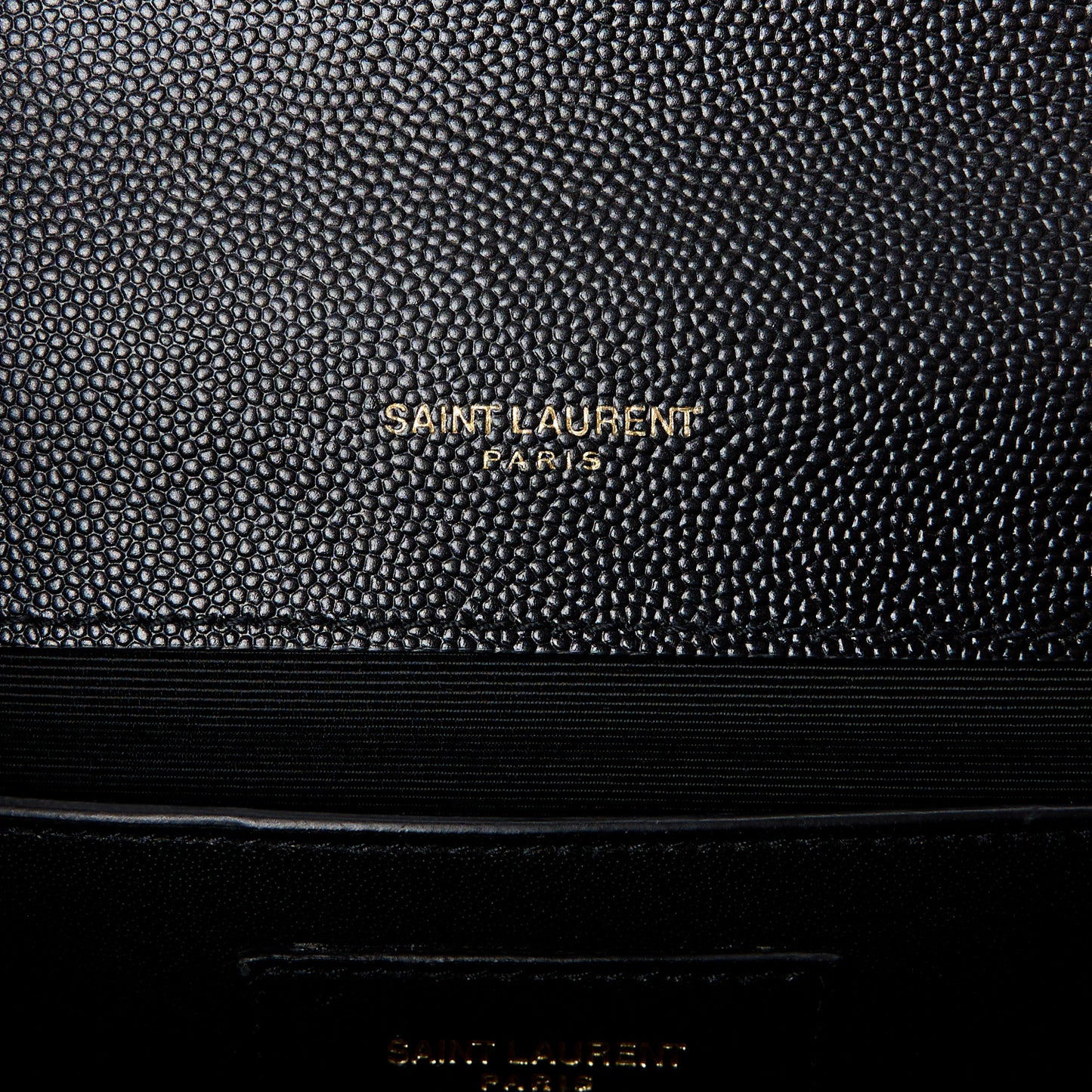 Grain De Poudre Medium Classic Monogram Kate Satchel Black