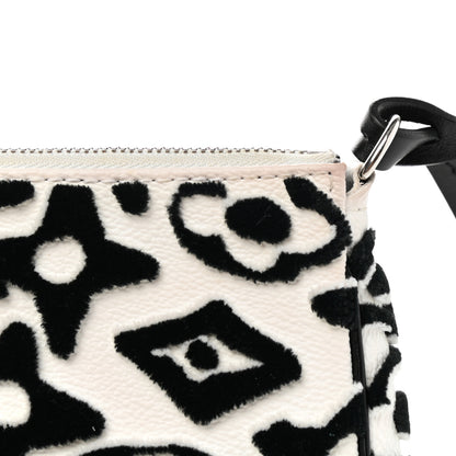 Louis Vuitton X UF Tufted Monogram Pochette Accessories White Black 10 of 12