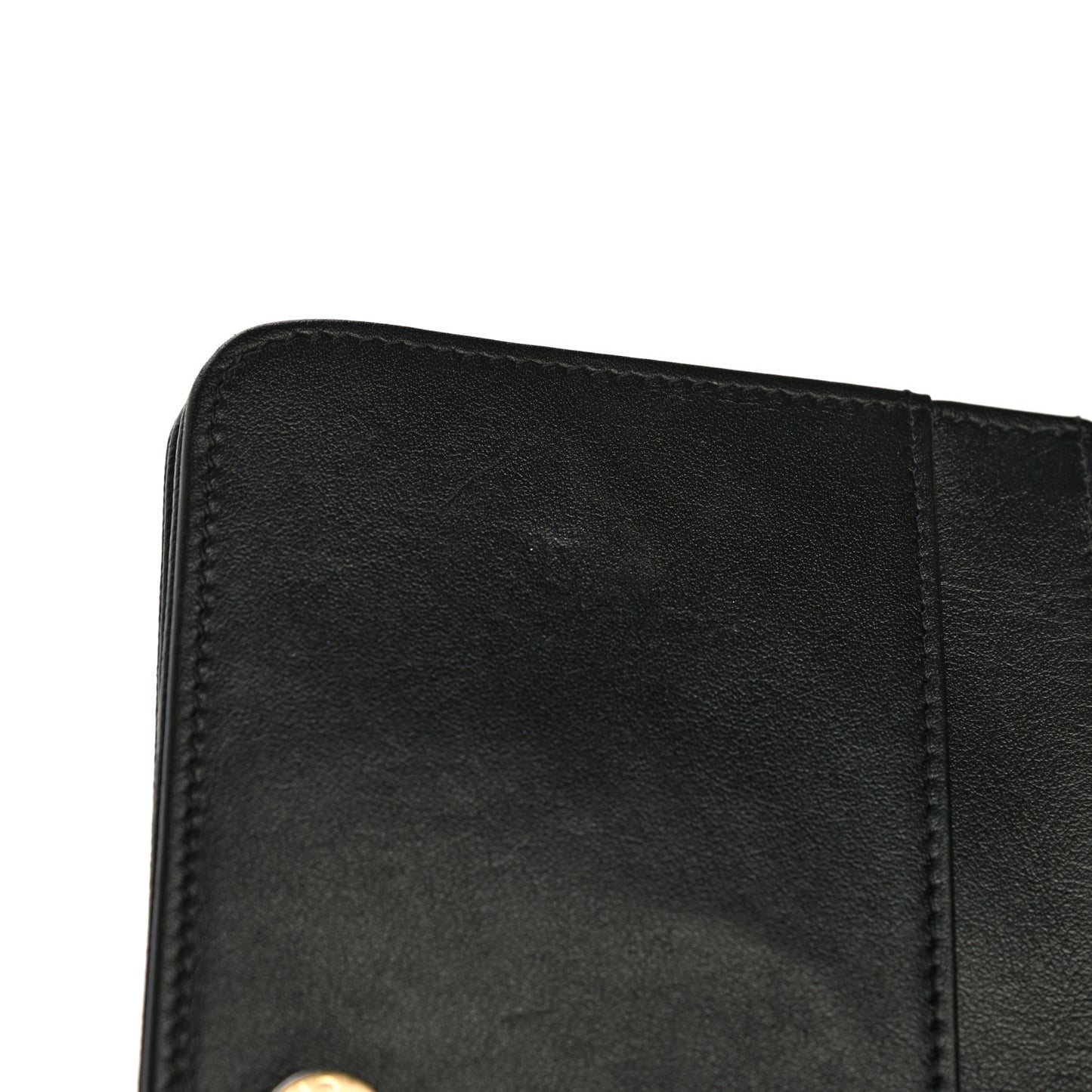 Caviar Quilted Boy Wallet On Chain WOC Black