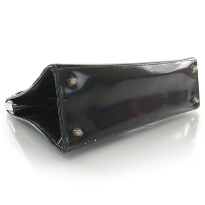 Prada Spazzolato Logo Print Framed Bag Nero Black 4 of 9