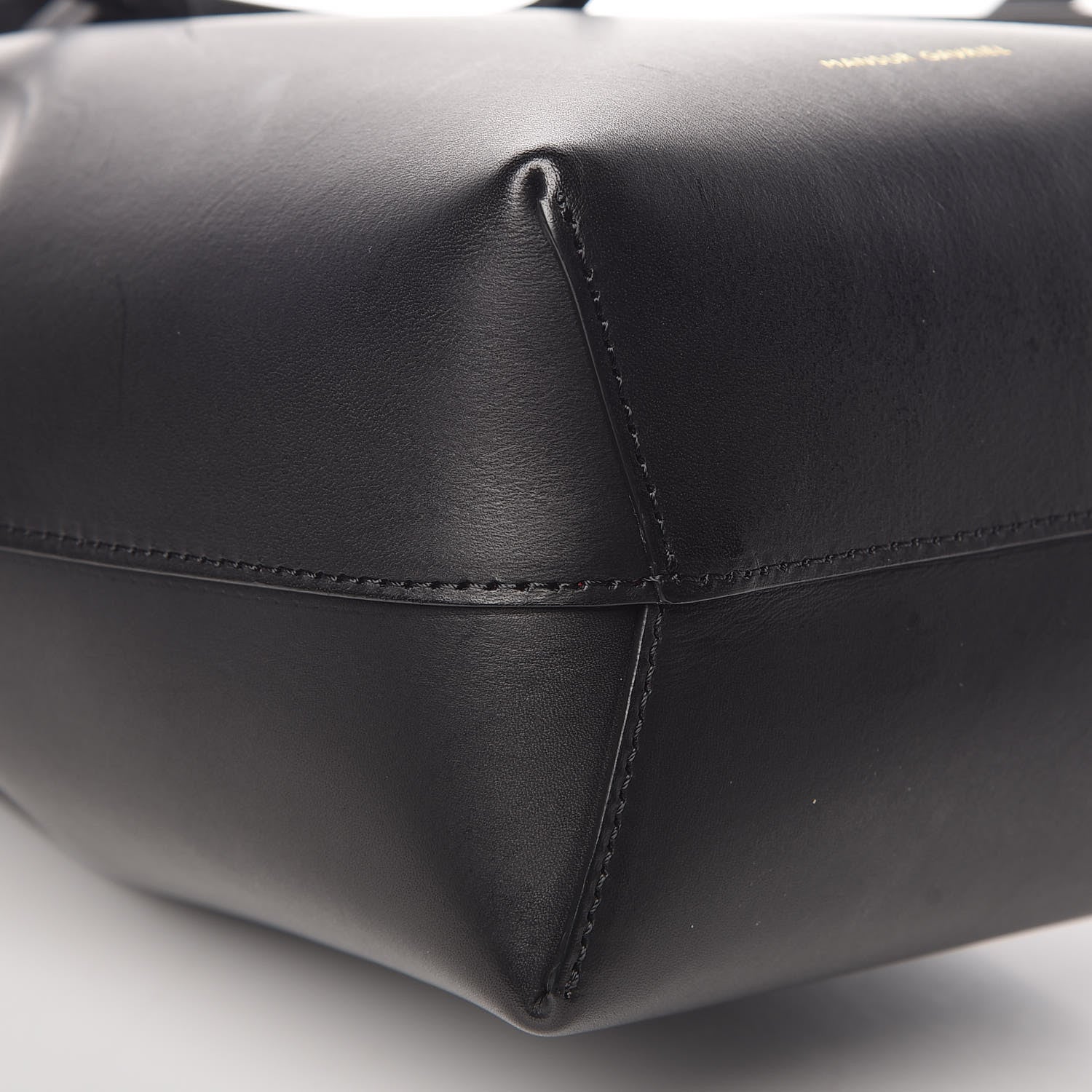 Mansur Gavriel Calfskin Mini Mini Bucket Bag Black Flamma 7 of 8