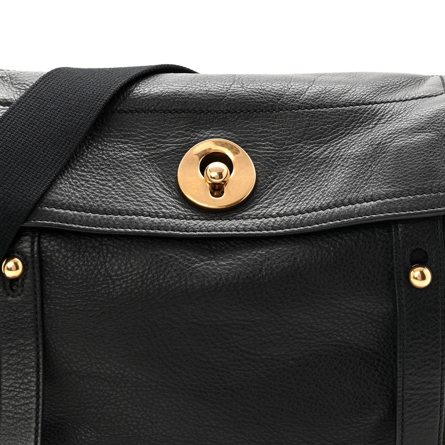 Saint Laurent Calfskin Muse Two Messenger Black 8 of 10