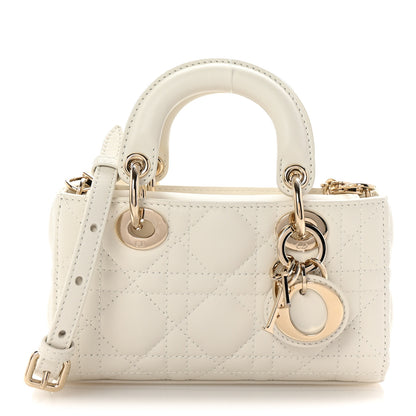 Christian Dior Lambskin Cannage Micro Lady D-Joy Latte 1 of 11