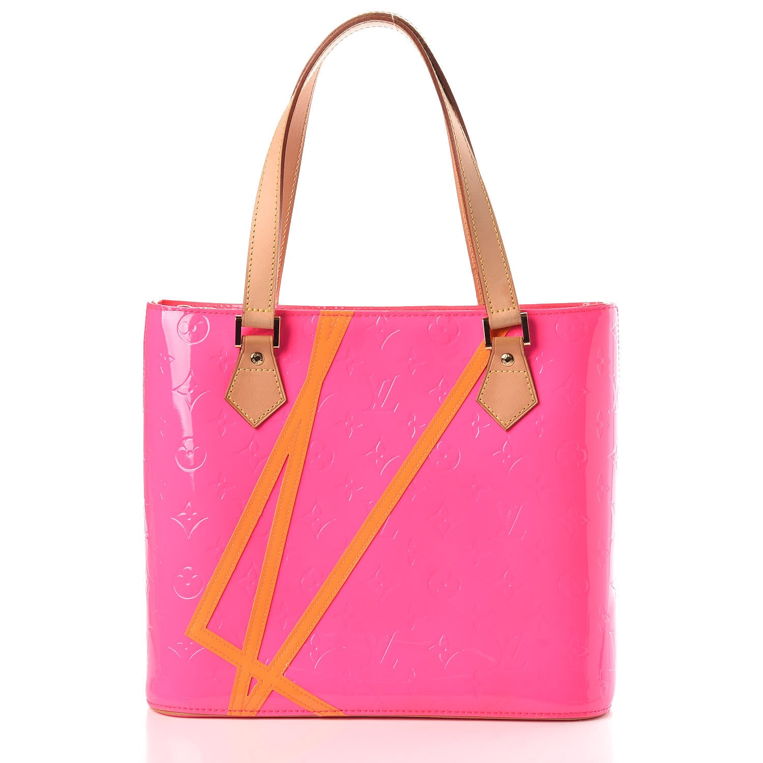 Louis Vuitton Vernis Fluo Houston Rose 1 of 9