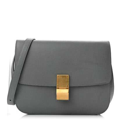 Celine Liege Calfskin Medium Classic Box Flap Bag Storm 1 of 13