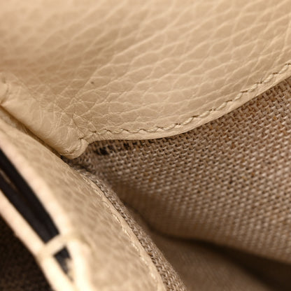 Gucci Dollar Calfskin Interlocking G Crossbody Bag Mystic White 12 of 14