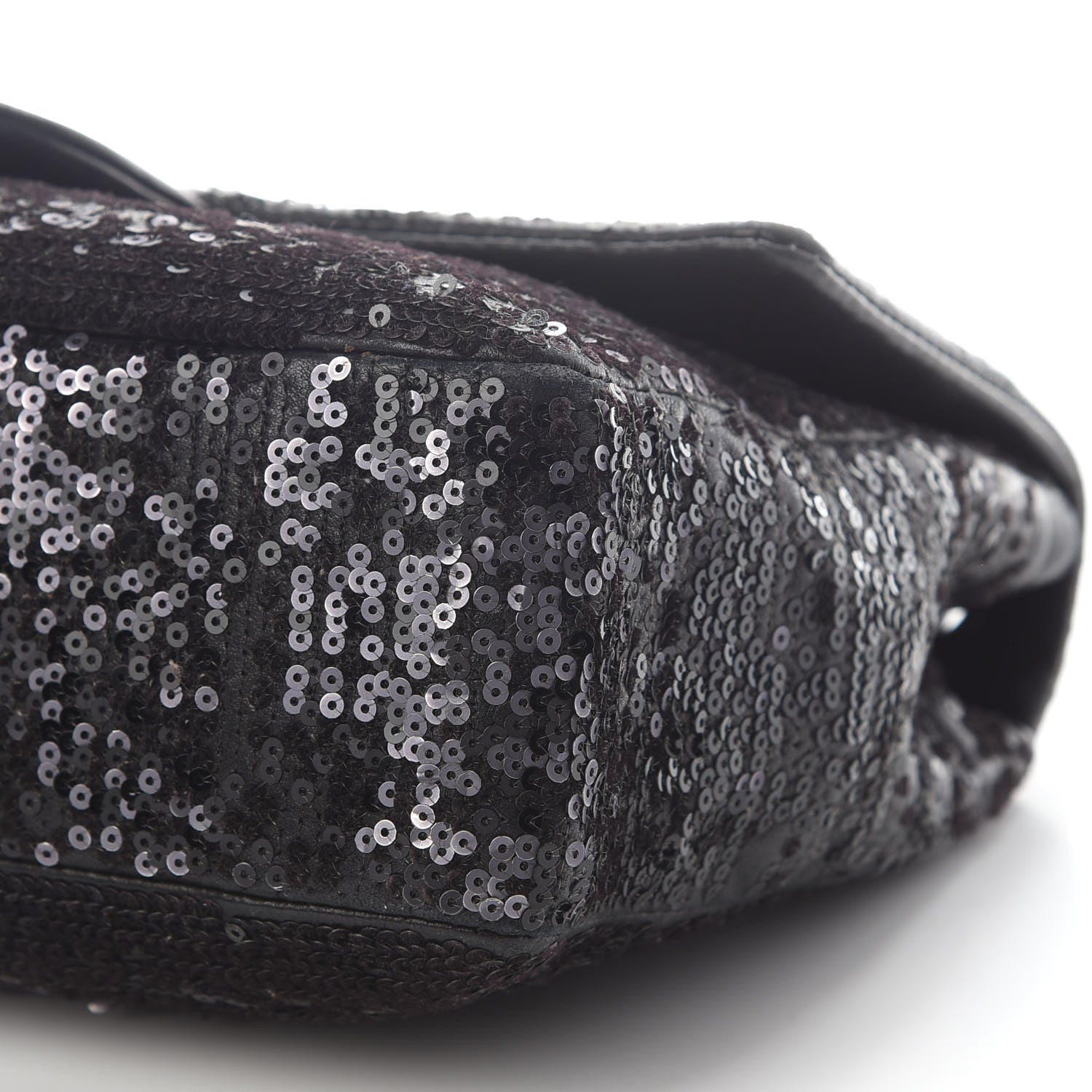 Chanel Sequin Lambskin Medium Moonlight on Water Flap Black 9 of 9