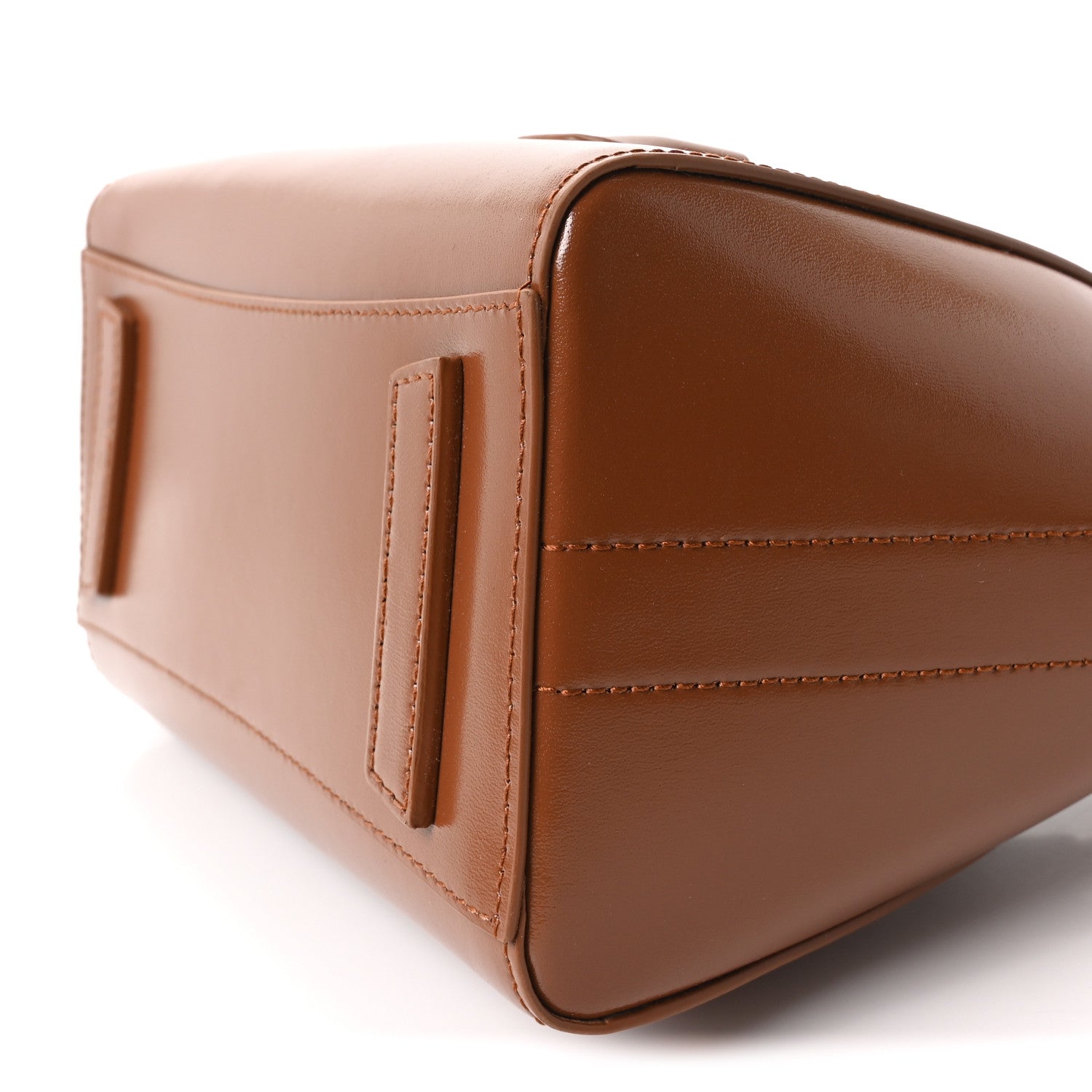 Givenchy Box Calfskin Mini Lock Antigona Shoulder Bag Tan 10 of 10