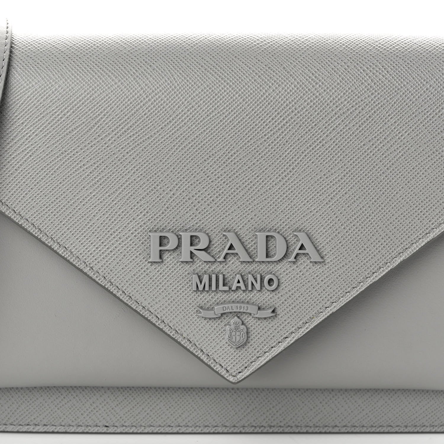 Prada City Calfskin Saffiano Envelope Flap With Chain Nube 7 of 9