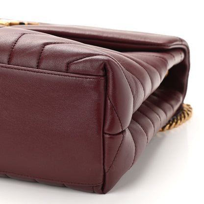 Saint Laurent Calfskin Y Quilted Monogram Medium Loulou Chain Satchel Palissandre 10 of 11
