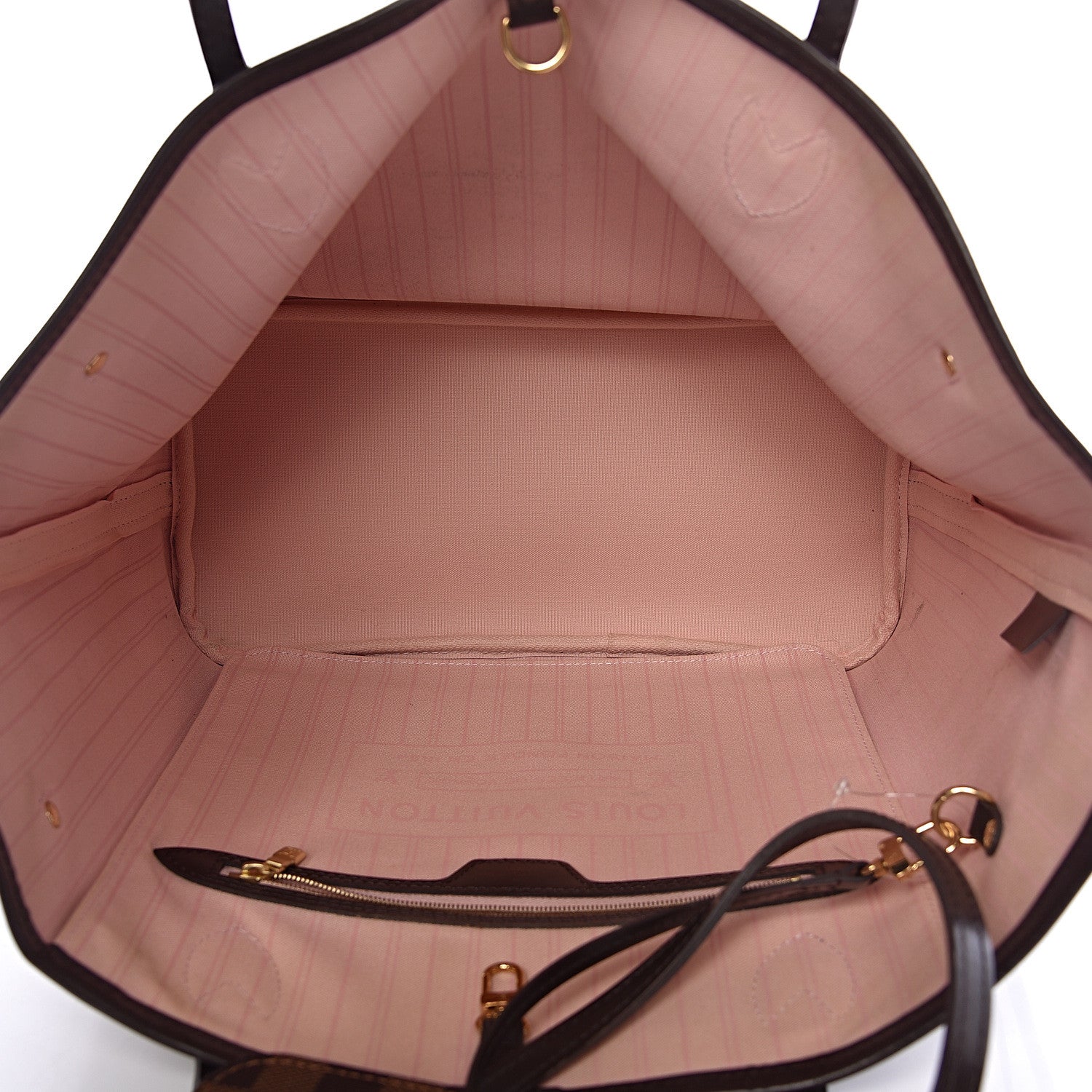 Louis Vuitton Damier Ebene Neo Neverfull MM Rose Ballerine 6 of 13