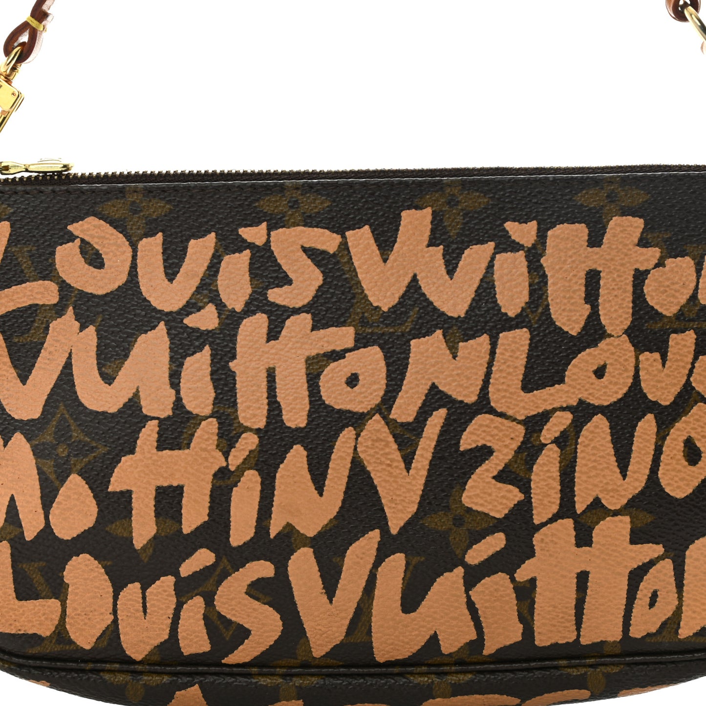 Monogram Graffiti Pochette Accessories Peach