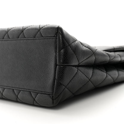 Chanel Caviar Quilted Jumbo Kelly Flap Black 11 of 11