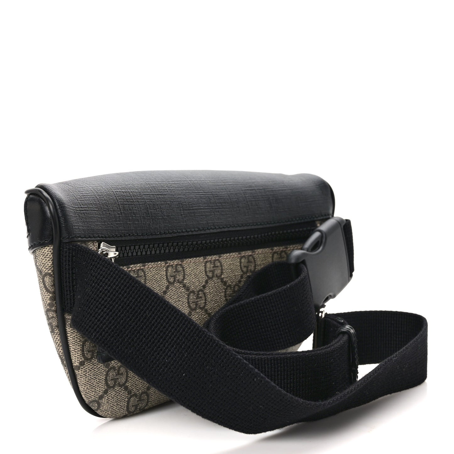 GG Supreme Monogram Belt Bag Black