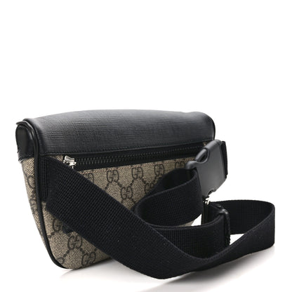 Gucci GG Supreme Monogram Belt Bag Black 2 of 9
