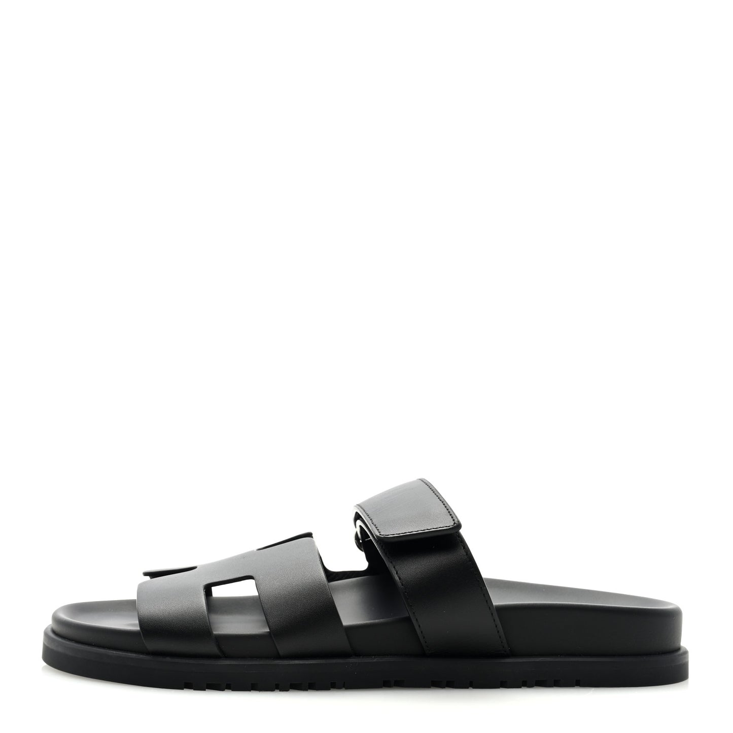 Calfskin Womens Chypre Sandals 38.5 Black
