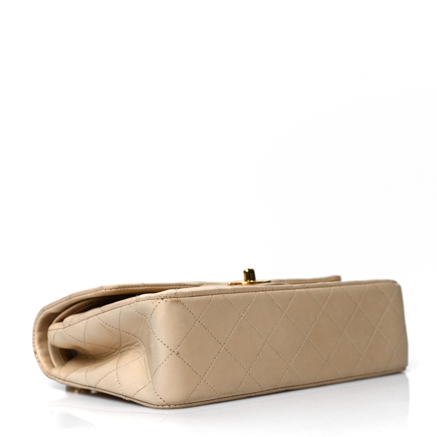 Chanel Lambskin Quilted Small Double Flap Beige 4 of 10