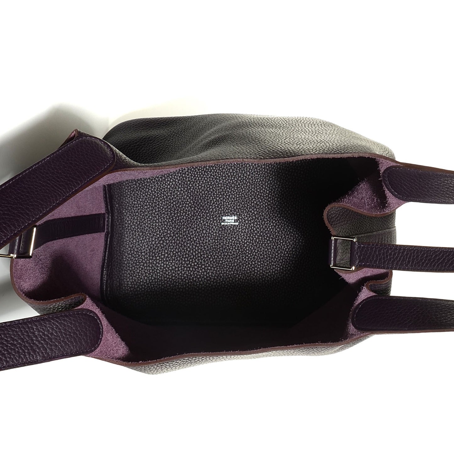 Taurillon Clemence Picotin Lock GM Raisin