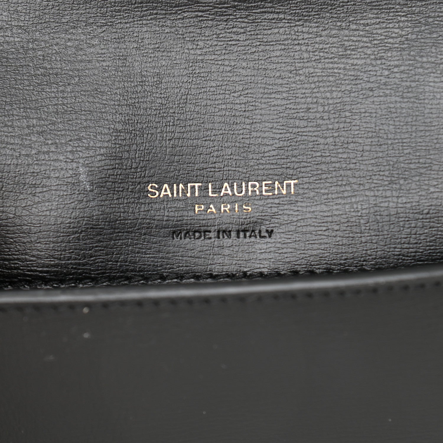 Saint Laurent Smooth Calfskin Monogram Phone Holder Crossbody Black 6 of 10