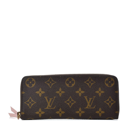 Louis Vuitton Monogram Clemence Wallet Rose Ballerine 1 of 8