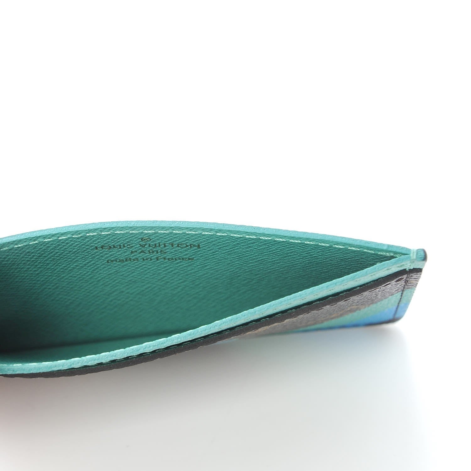 Louis Vuitton Monogram My LV Heritage Card Holder Vert Clair Blue Clair 5 of 8