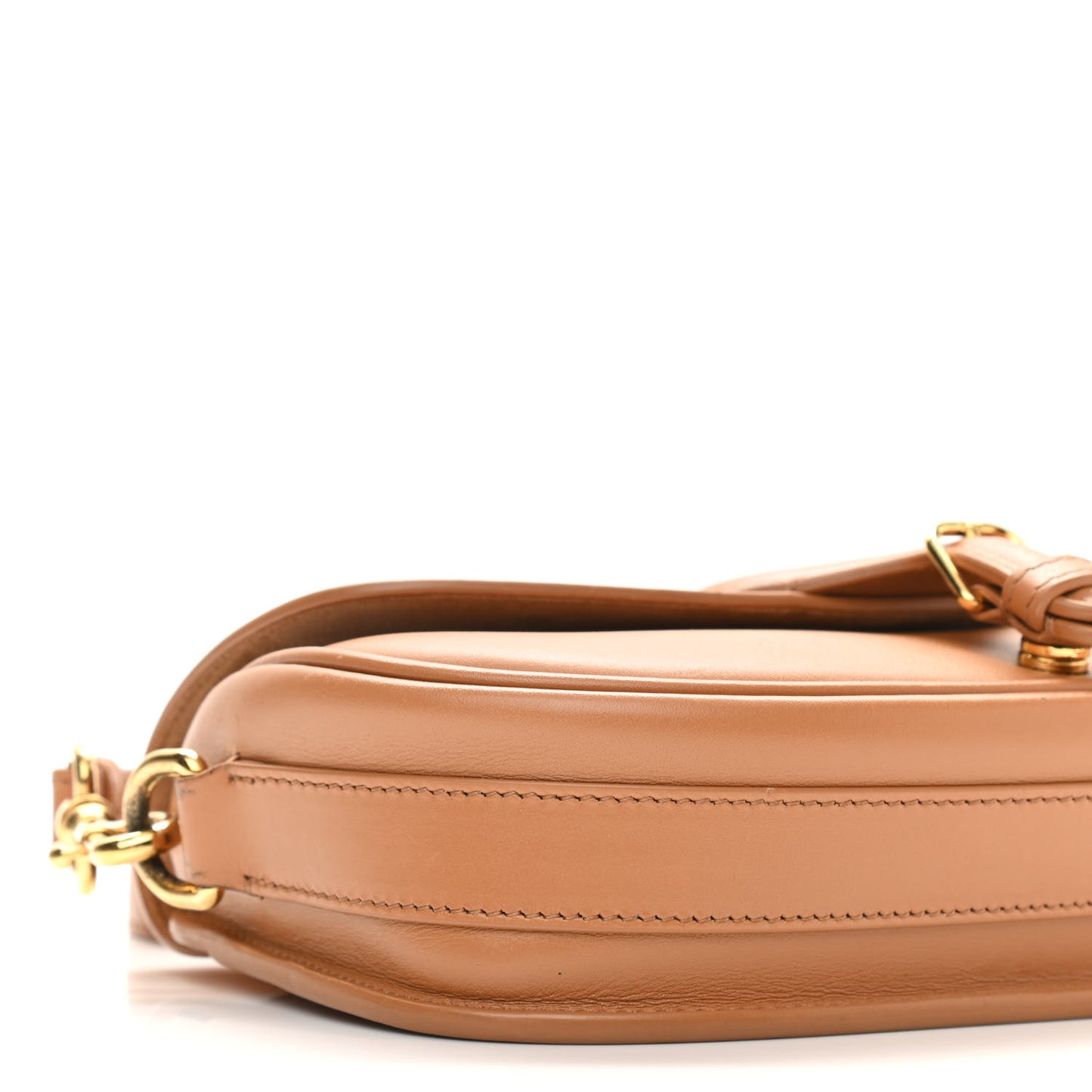Box Calfskin East West Bobby Bag Cognac