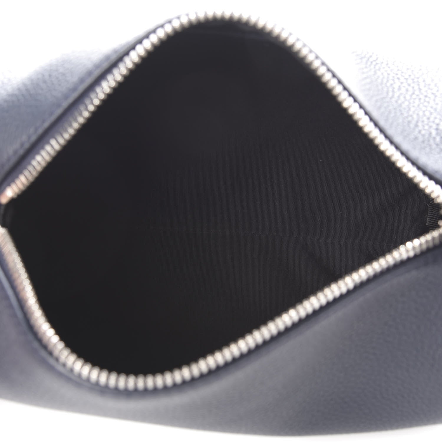 Christian Dior HOMME Grained Calfskin Mens Roller Pouch Navy Blue 5 of 8