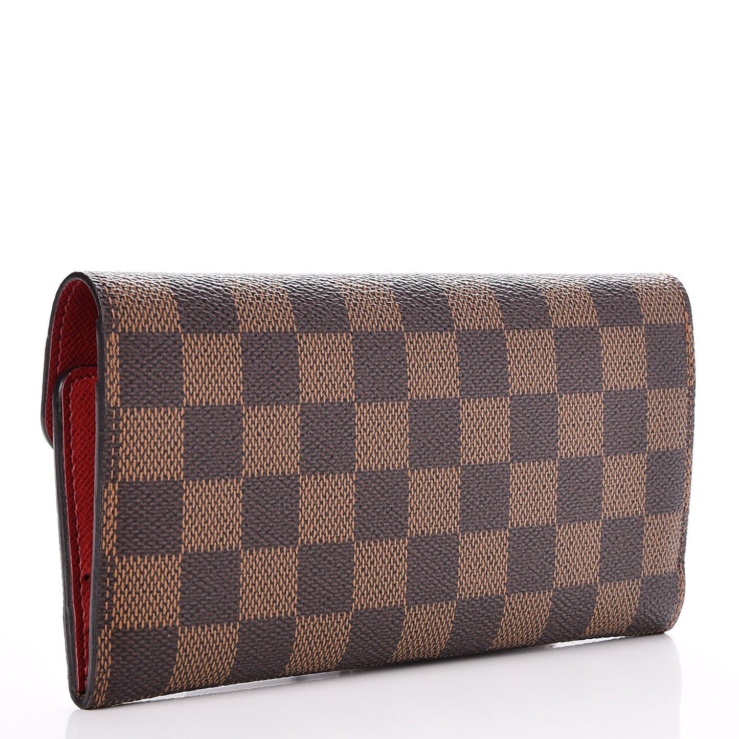 Damier Ebene Josephine Wallet Red