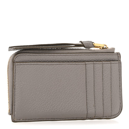Chloe Grained Calfskin Medium Marcie Zip Card Holder Cashmere Grey 3 of 11