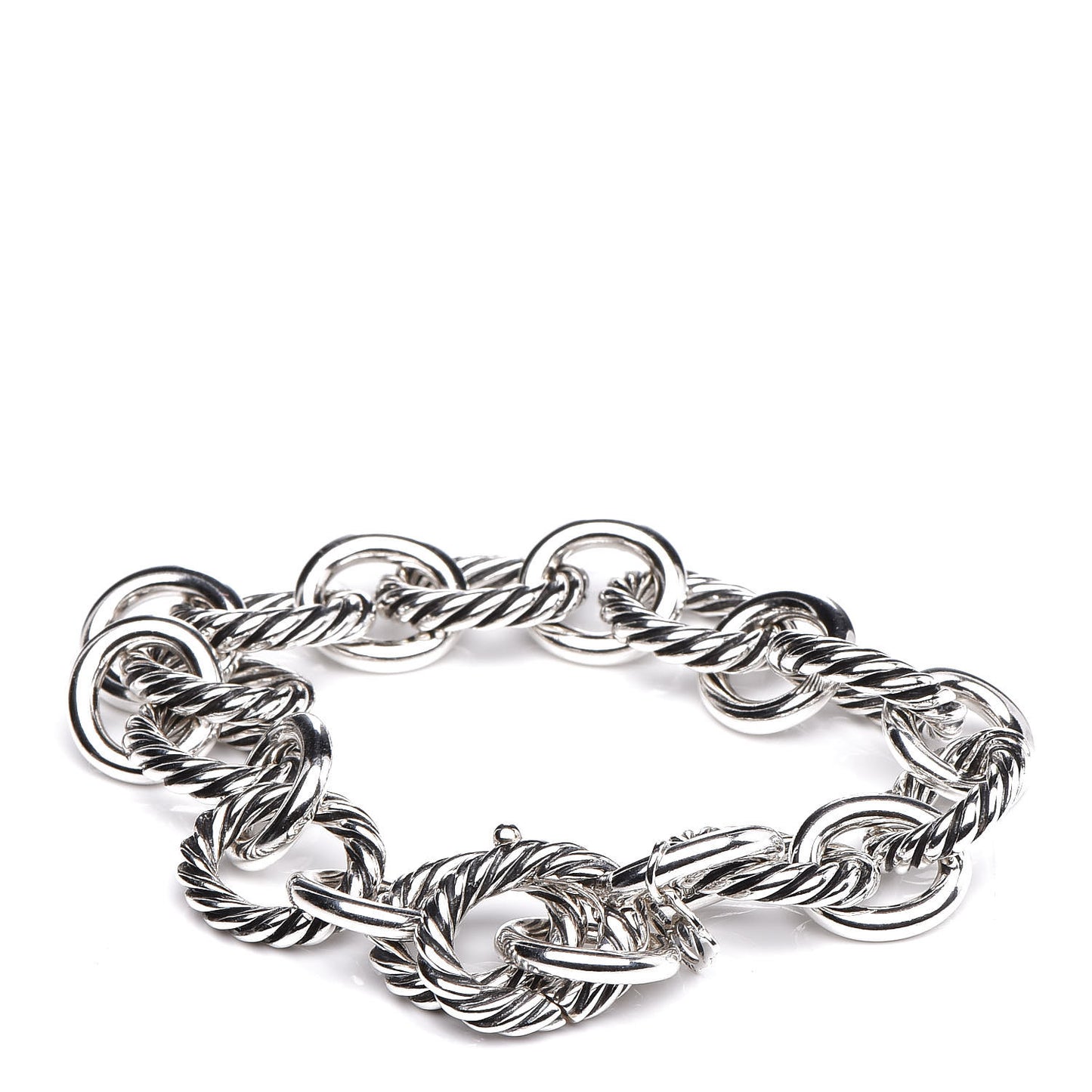 Sterling Silver 12mm Large Oval Link Bracelet