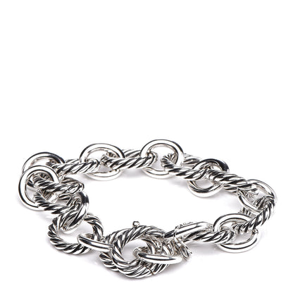 David Yurman Sterling Silver 12mm Large Oval Link Bracelet 3 of 5