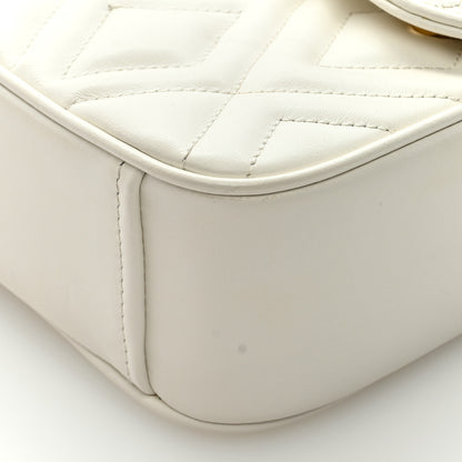 Miu Miu Soft Calf Quilted Flap Bag White 8 of 8