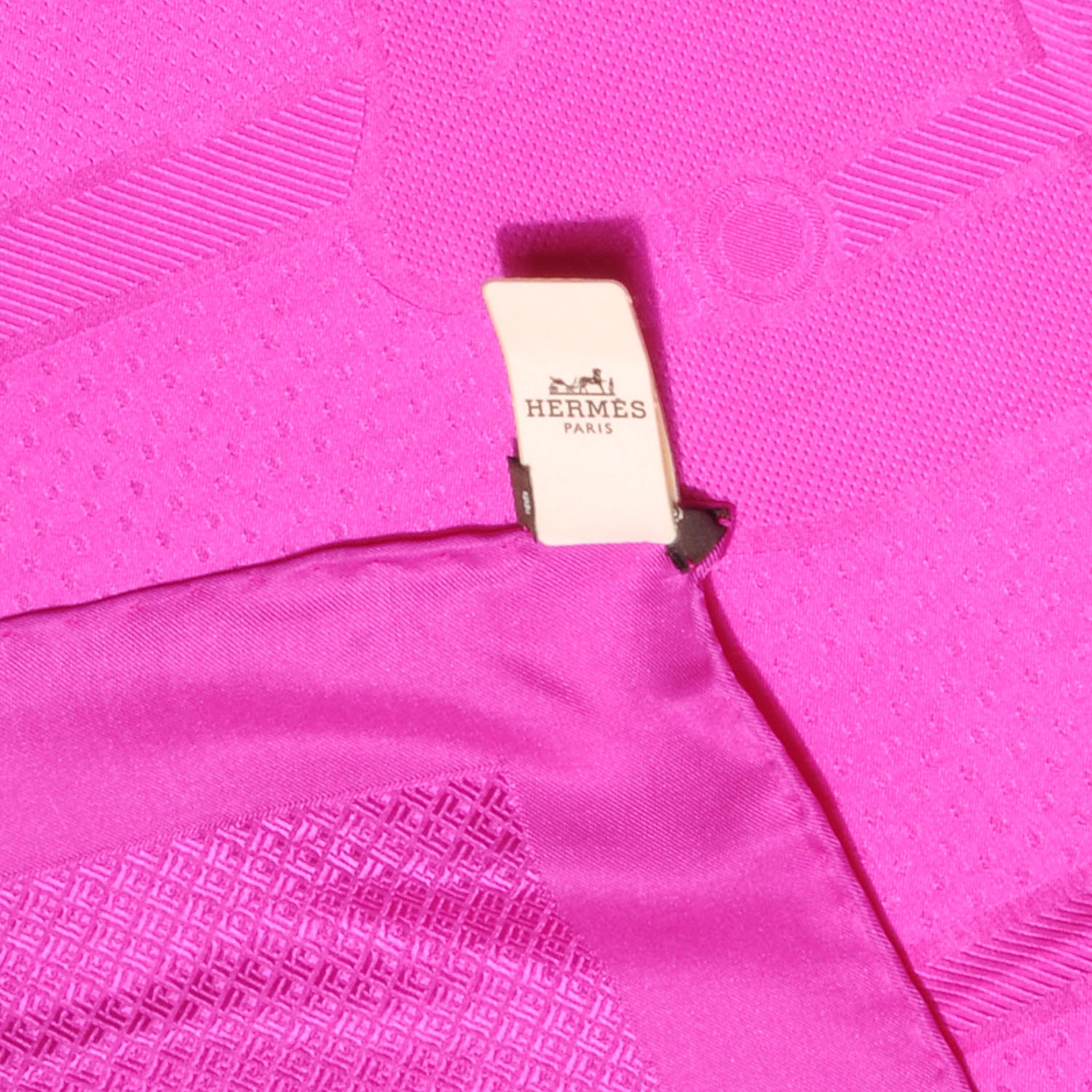 Hermes Silk Quadridge Scarf 90 Hot Pink 6 of 6