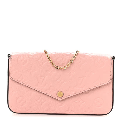 Louis Vuitton Empreinte Pochette Felicie Chain Wallet Rose Poudre 1 of 21