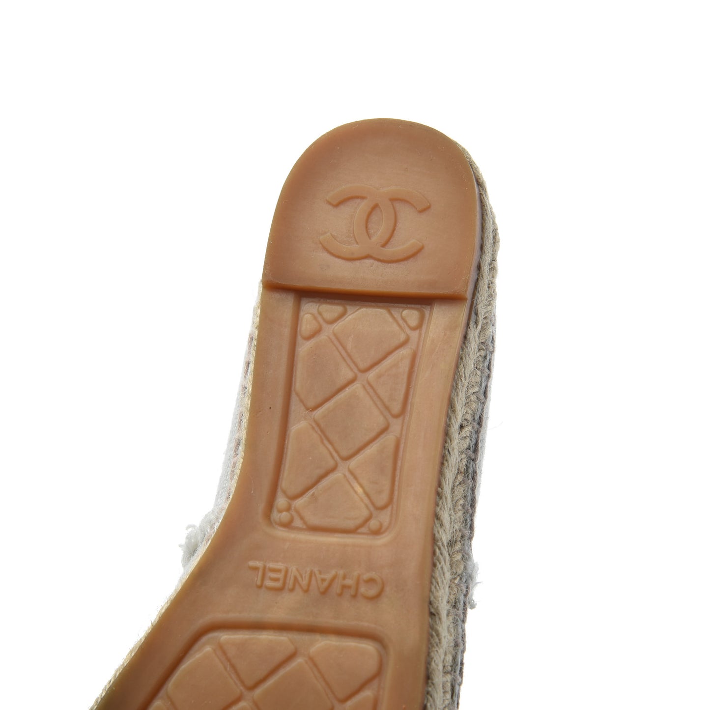 Linen CC Espadrilles 39 Beige Black