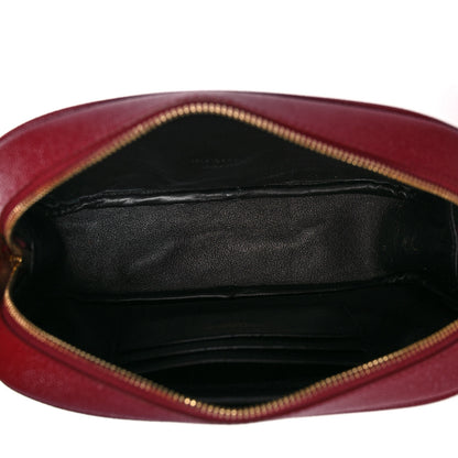 Saint Laurent Grain De Poudre Matelasse Monogram Mini Lou Camera Bag Opyum Red 5 of 10