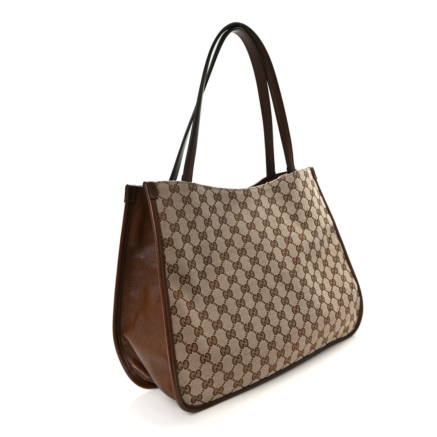 Gucci Monogram Horsebit 1955 Tote Bag Beige Brown Sugar 3 of 11