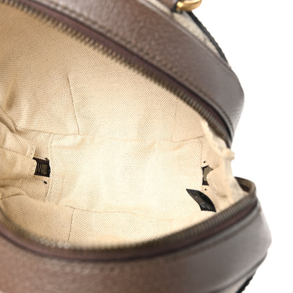 Gucci GG Supreme Monogram Textured Dollar Calfskin Web Mini Ophidia Basketball Shaped Shoulder Bag Beige Ebony New Acero 5 of 10