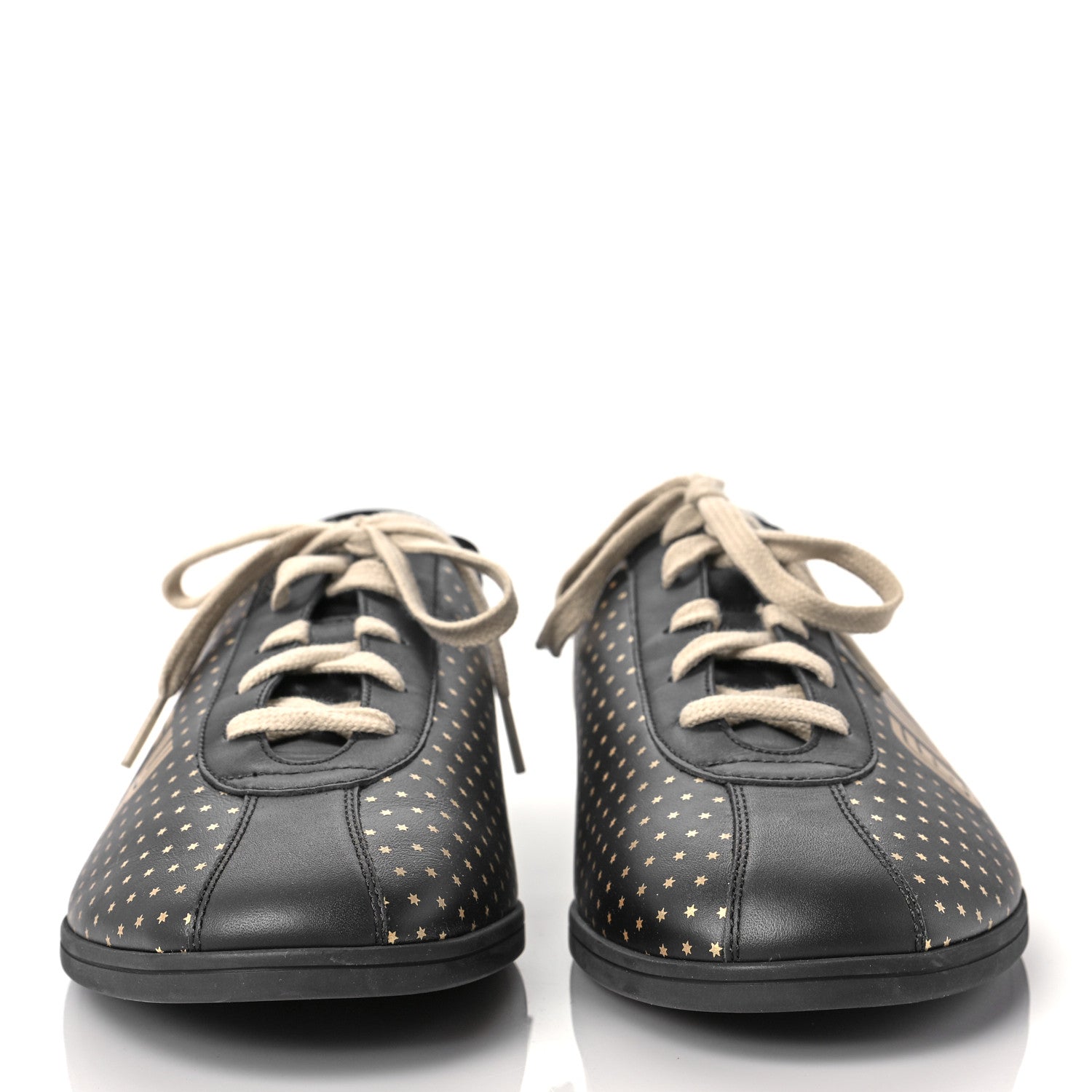 Gucci X SEGA Calfskin GUCCY Stars Mens Falacer Sneakers 12 Black 4 of 20