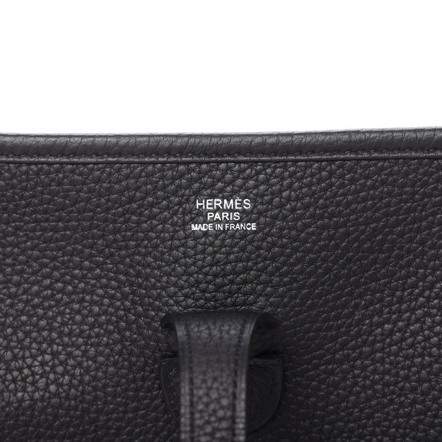 Hermes Taurillon Clemence Evelyne III PM Black 8 of 10