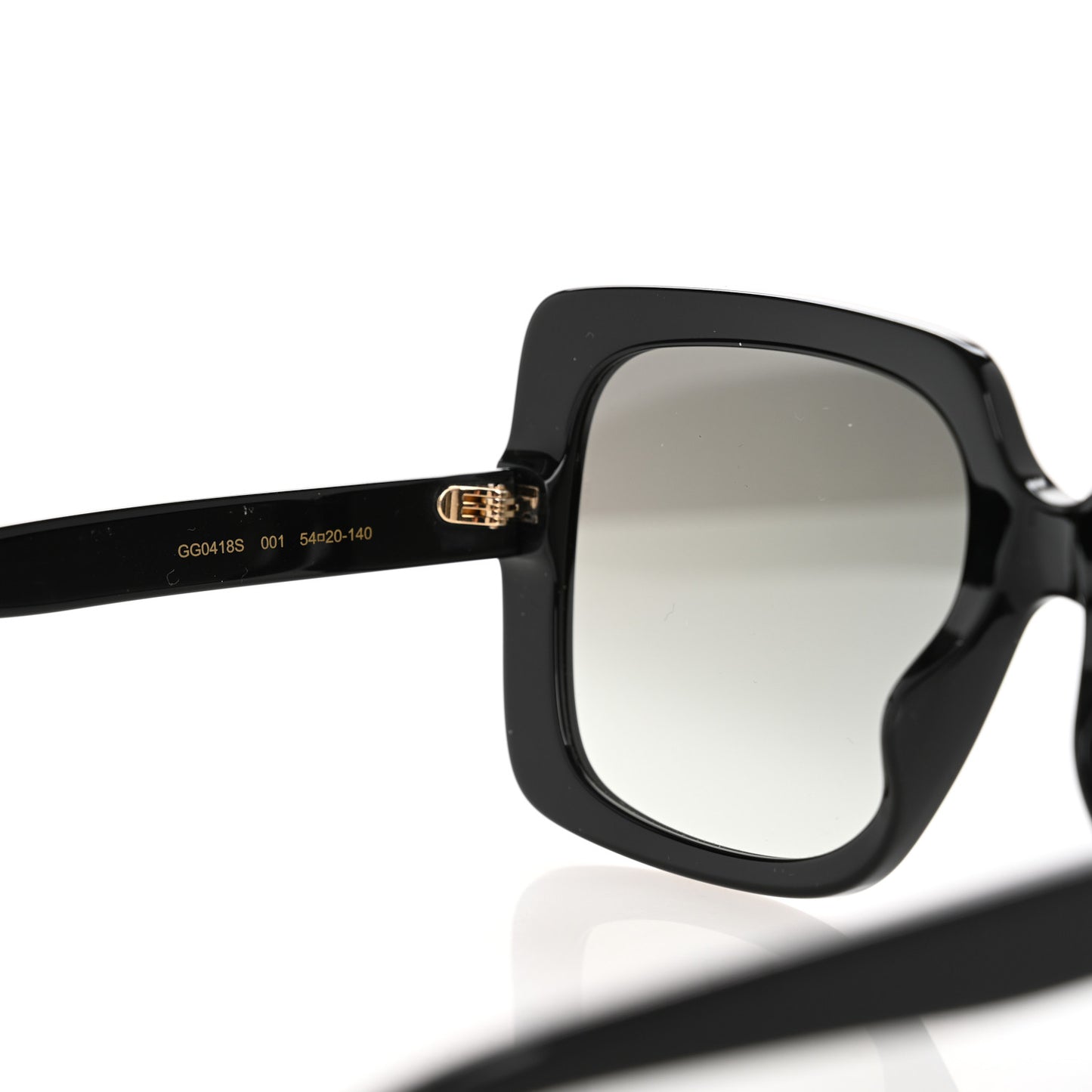 Crystal Square Frame GG Sunglasses GG0418S Black