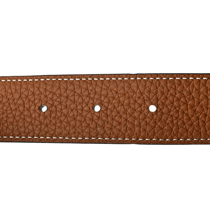 Hermes Box Togo 32mm H Belt 75 30 Black Gold 6 of 9