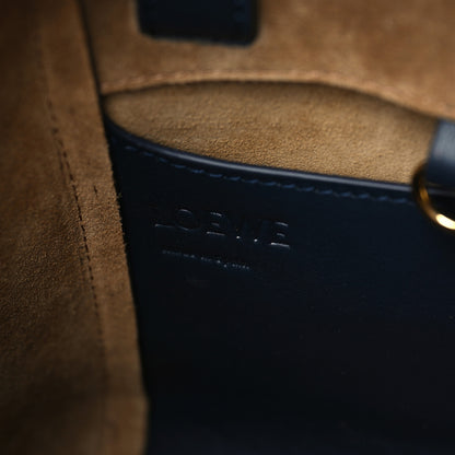 Loewe Calfskin Small Hammock Nugget Shoulder Bag Navy 6 of 8