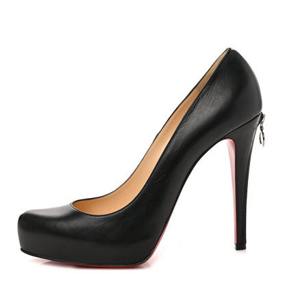 Christian Louboutin Calfskin Rolando Zip 120 Pumps 40.5 Black 1 of 9