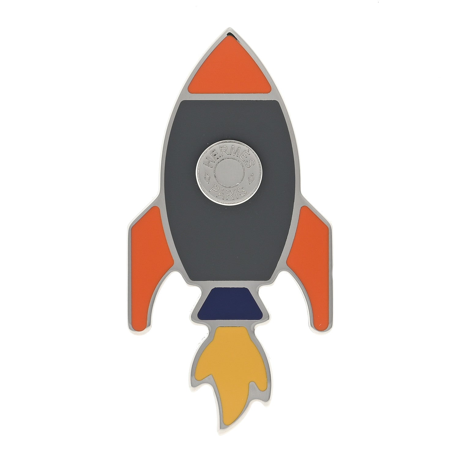 Hermes Palladium Space H Badge Rocabar H 1 of 3