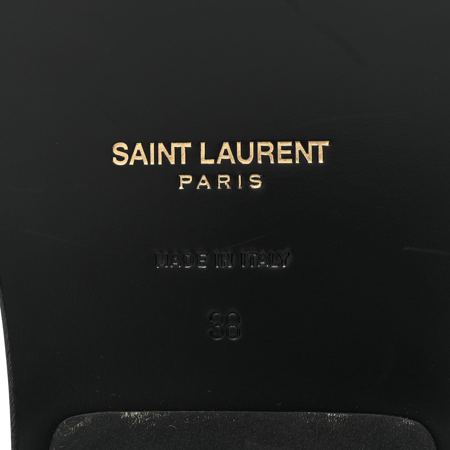 Saint Laurent Calfskin Nu Pieds Sandals 38 Black 6 of 11