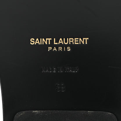 Saint Laurent Calfskin Nu Pieds Sandals 38 Black 6 of 11